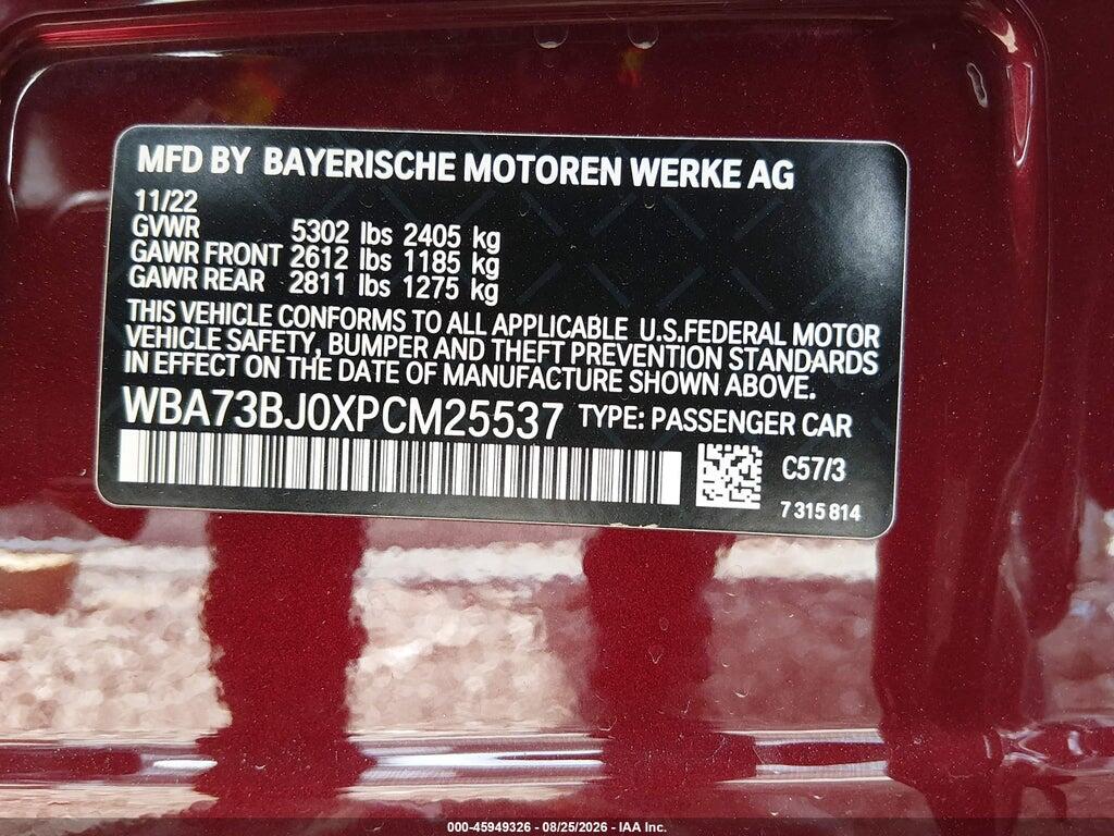 WBA73BJ0XPCM25537 2023 BMW 540 photo no. 9