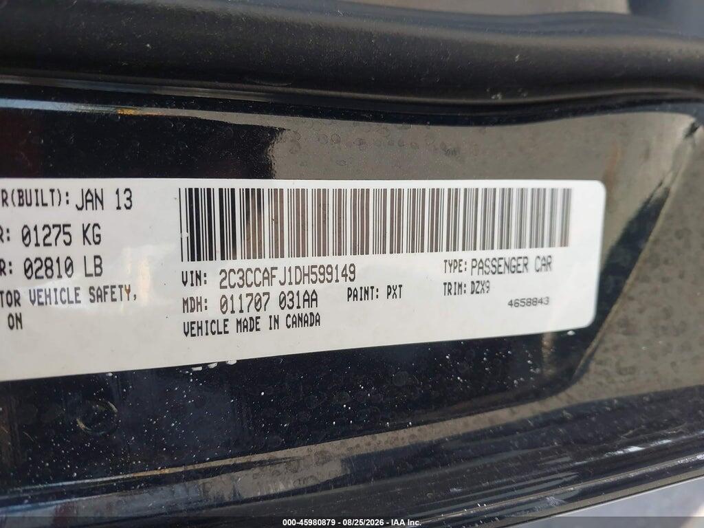 2C3CCAFJ1DH599149 2013 CHRYSLER 300 photo no. 9