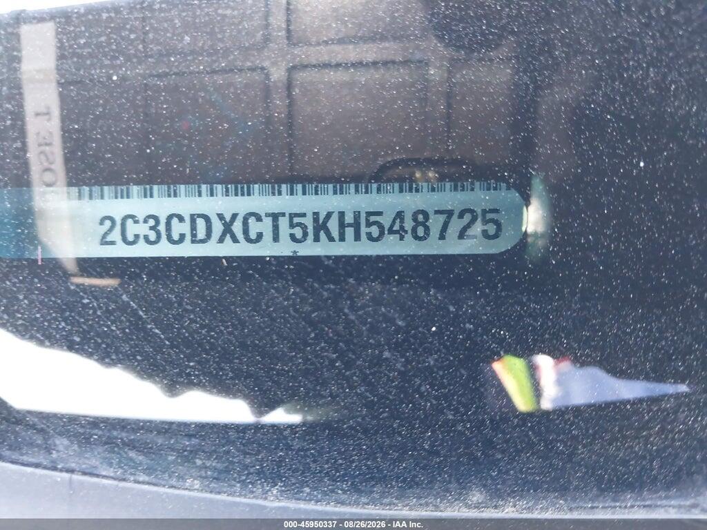2C3CDXCT5KH548725 2019 DODGE CHARGER photo no. 9