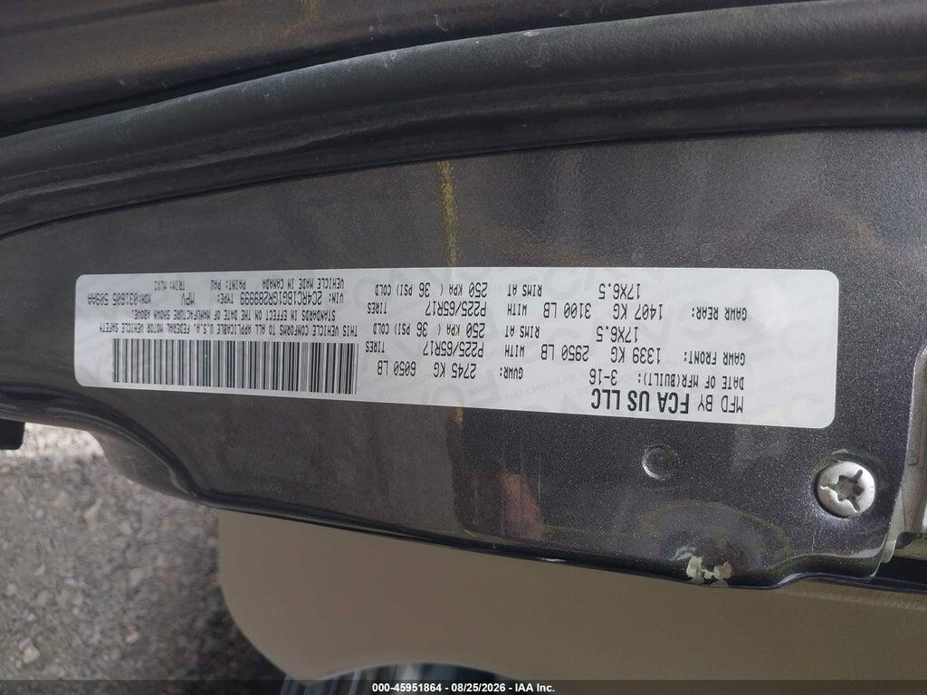 2C4RC1BG1GR289999 2016 CHRYSLER TOWN & COUNTRY photo no. 9