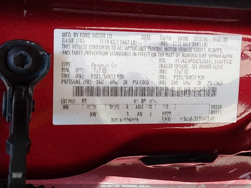 1FADP5EU5HL100102 2017 FORD C-MAX ENERGI photo no. 9