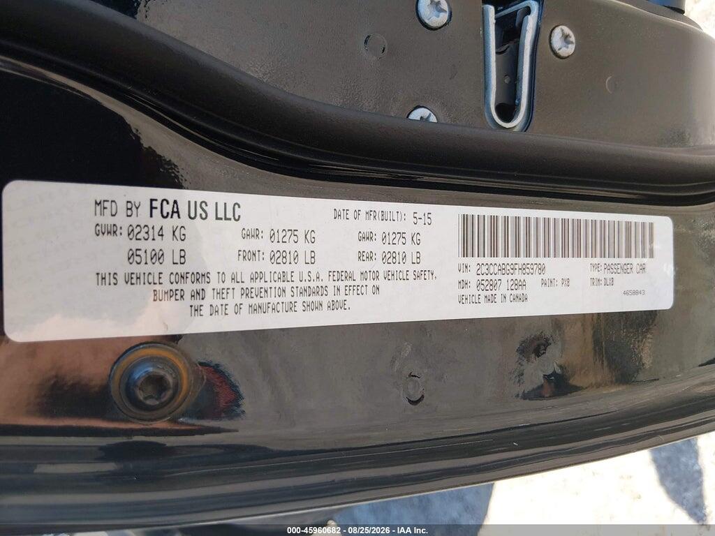 2C3CCABG9FH859780 2015 CHRYSLER 300 photo no. 9