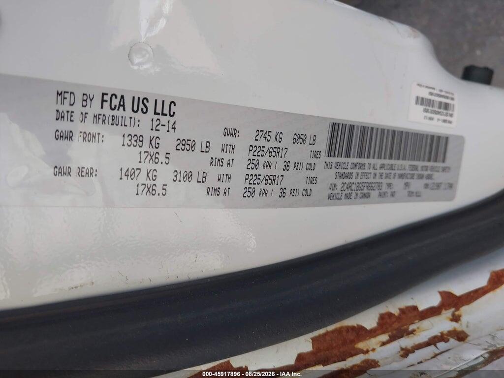 2C4RC1BG5FR662783 2015 CHRYSLER TOWN & COUNTRY photo no. 9