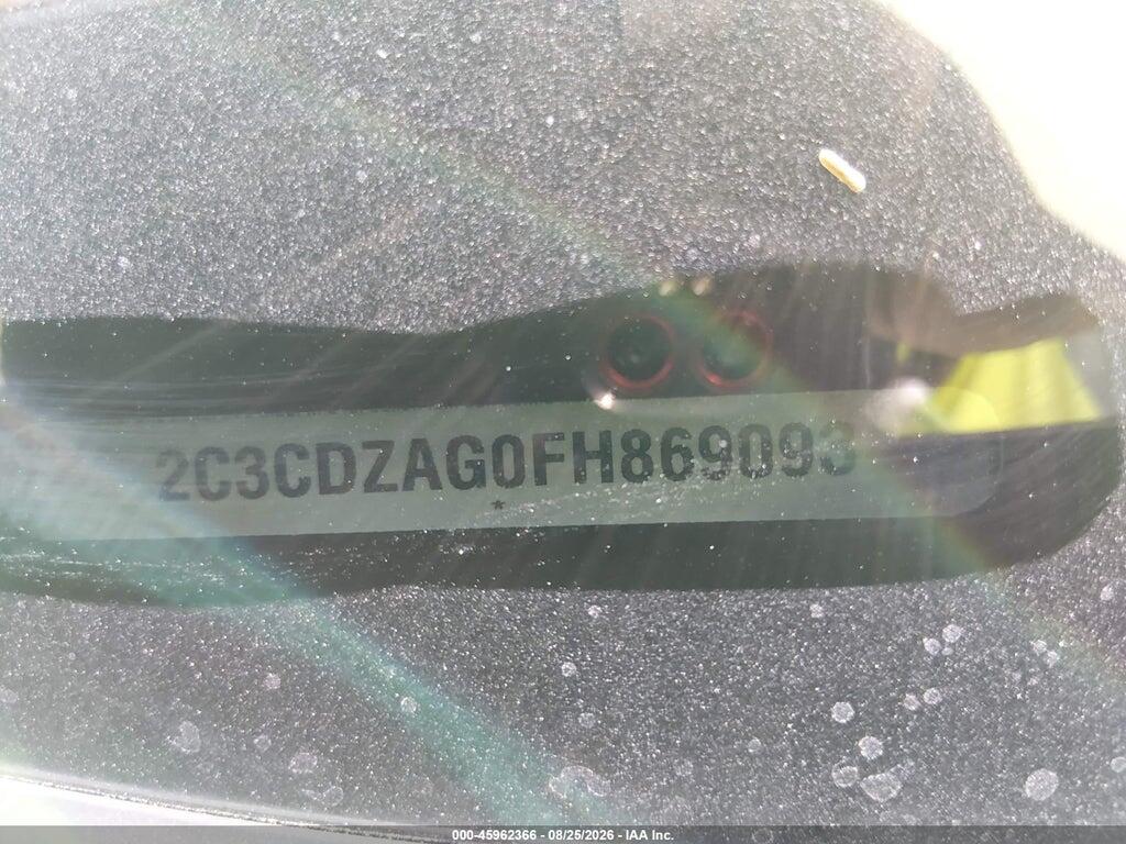 2C3CDZAG0FHH69093 2015 DODGE CHALLENGER photo no. 9