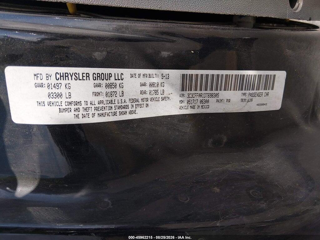 3C3CFFAR1DT698305 2013 FIAT 500 photo no. 9