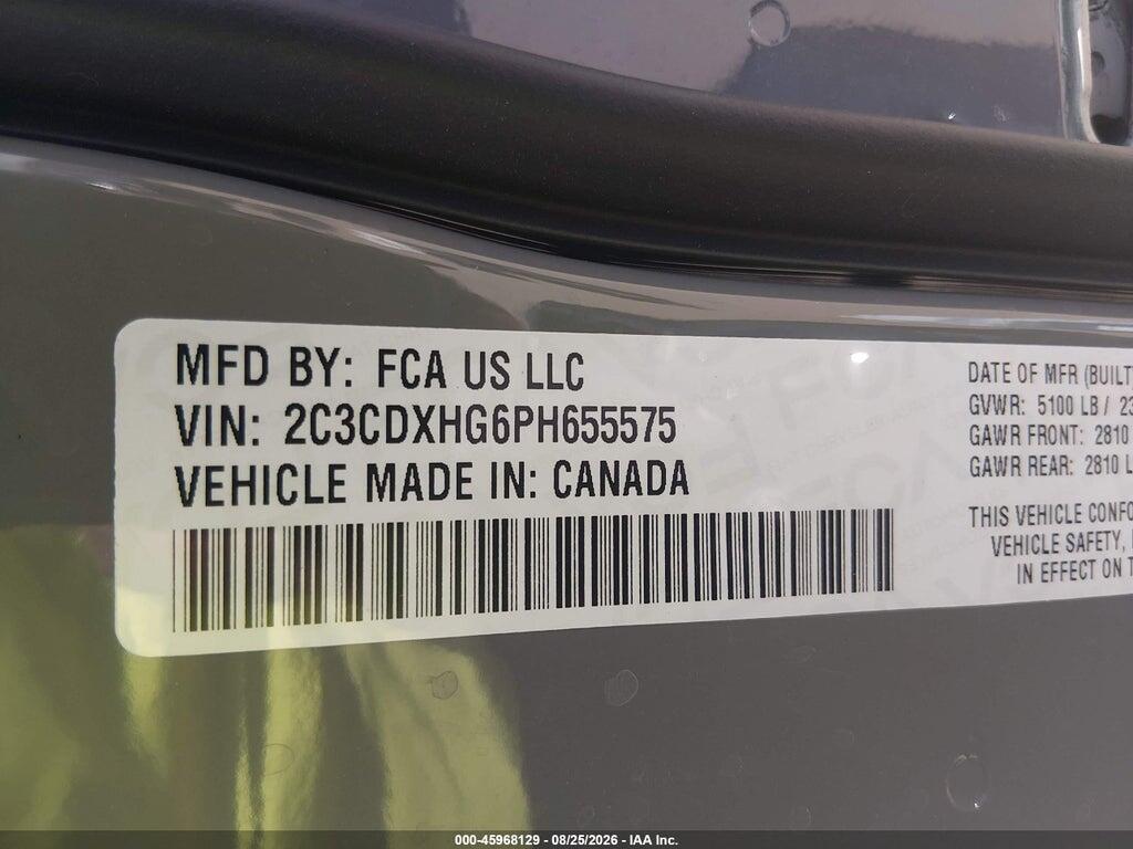 2C3CDXHG6PH655575 2023 DODGE CHARGER photo no. 9