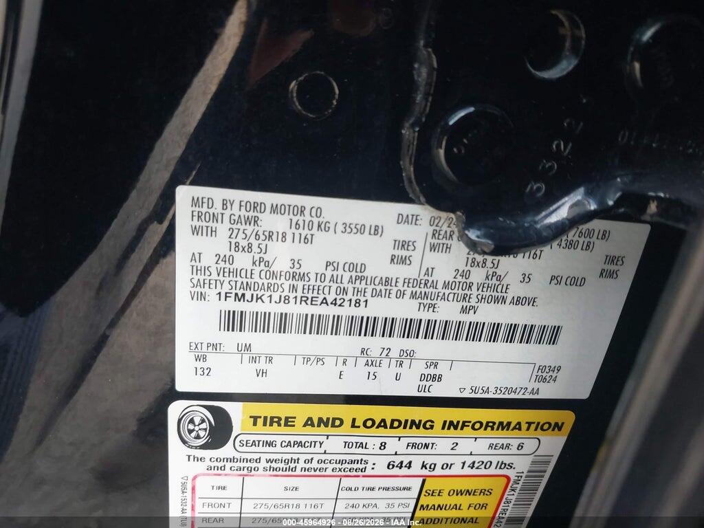 1FMJK1J81REA42181 2024 FORD EXPEDITION photo no. 9