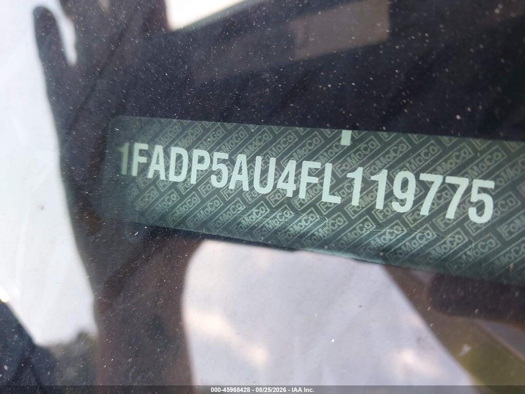 1FADP5AU4FL119775 2015 FORD C-MAX HYBRID photo no. 9