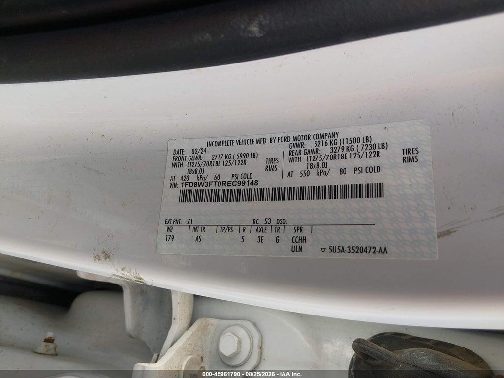 1FD8W3FT0REC99148 2024 FORD F-350 CHASSIS photo no. 8