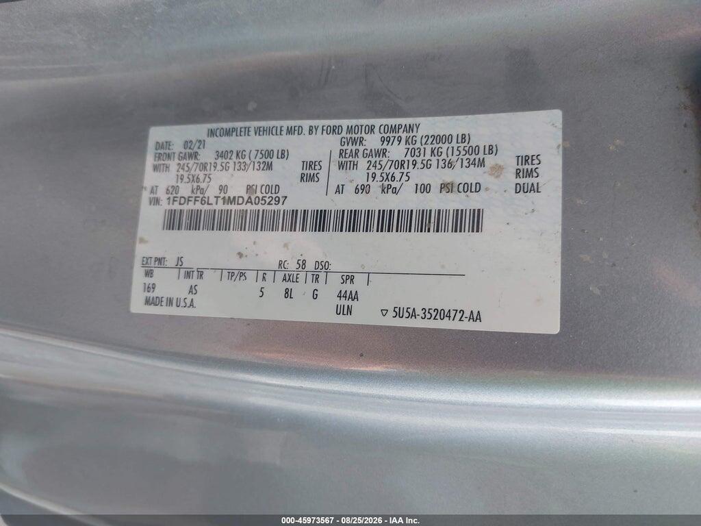 1FDFF6LT1MDA05297 2021 FORD F-600 CHASSIS photo no. 8