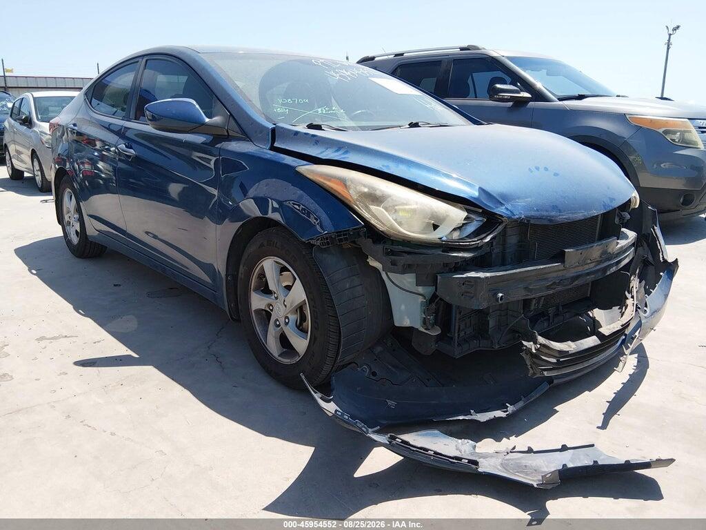 2014 HYUNDAI ELANTRA KMHDH4AE9EU103666