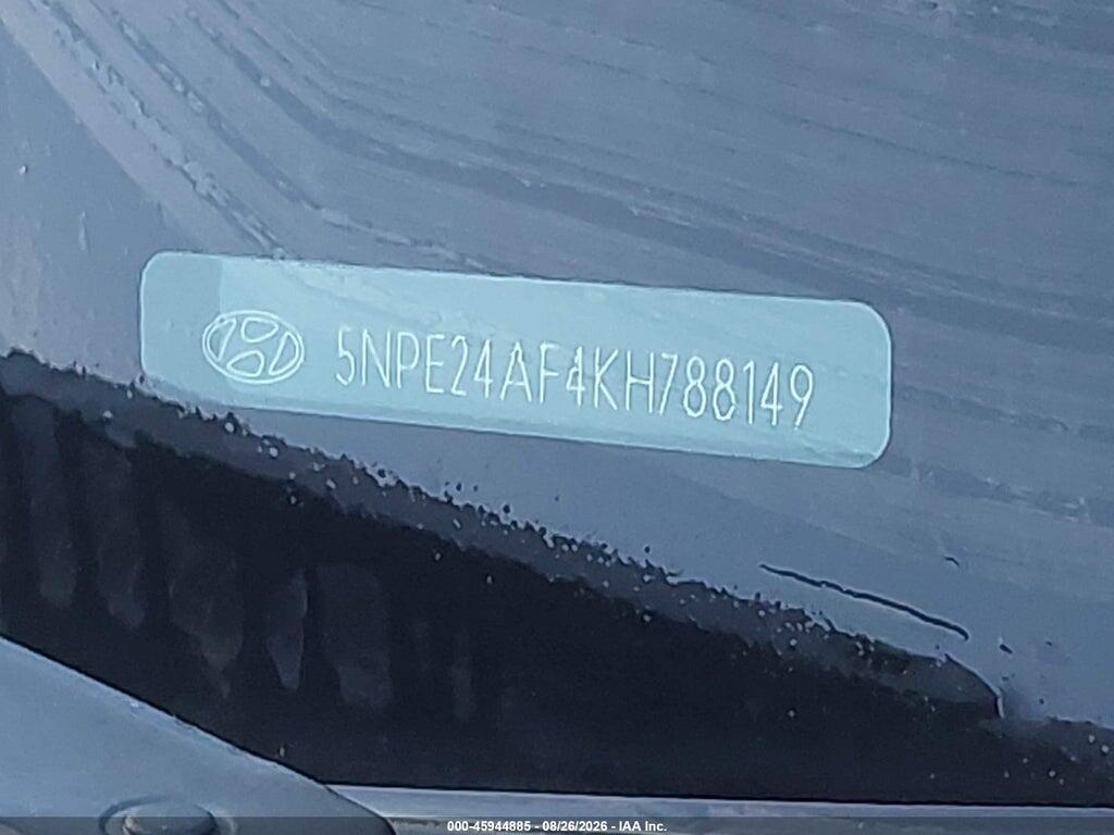 5NPE24AF4KH788149 2019 HYUNDAI SONATA photo no. 9