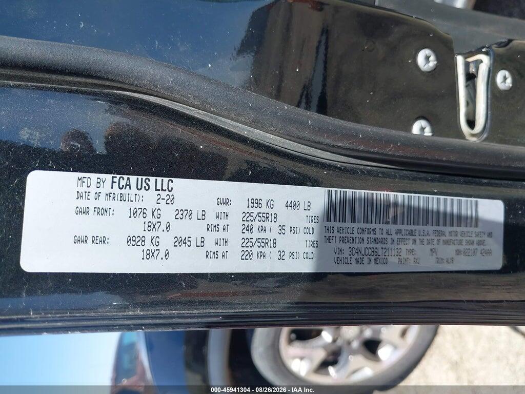 3C4NJCCB6LT211132 2020 JEEP COMPASS photo no. 9