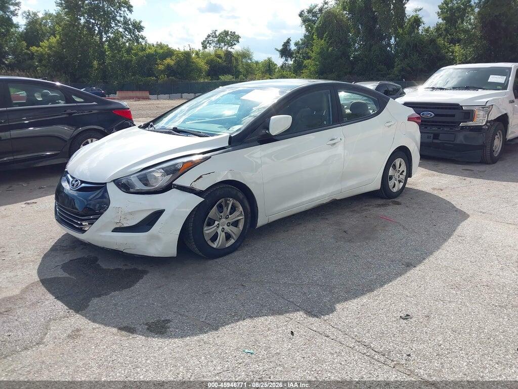 5NPDH4AE0GH763273 2016 HYUNDAI ELANTRA photo no. 2