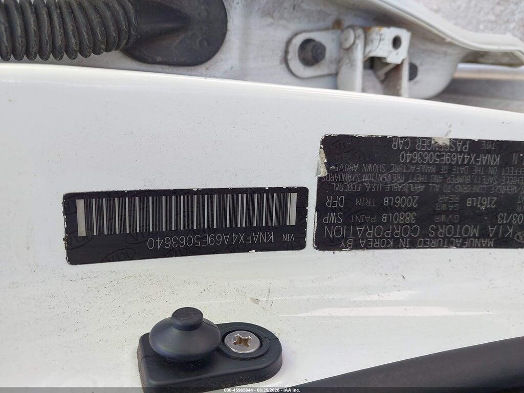 KNAFX4A69E5063640 2014 KIA FORTE photo no. 9