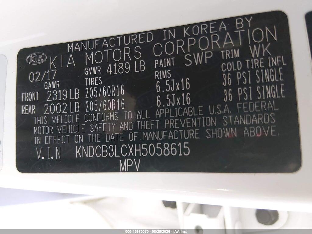 KNDCB3LCXH5058615 2017 KIA NIRO photo no. 9