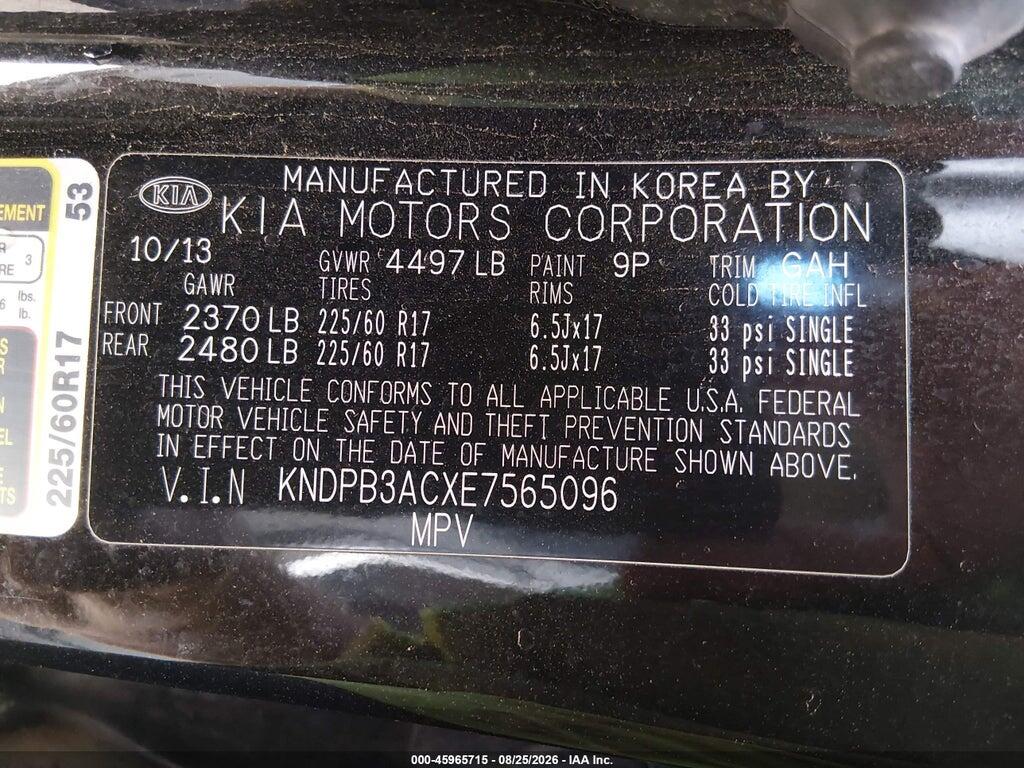 KNDPB3ACXE7565096 2014 KIA SPORTAGE photo no. 9