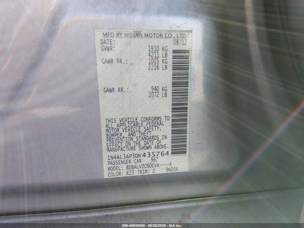1N4AL3AP3DN435764 2013 NISSAN ALTIMA photo no. 9