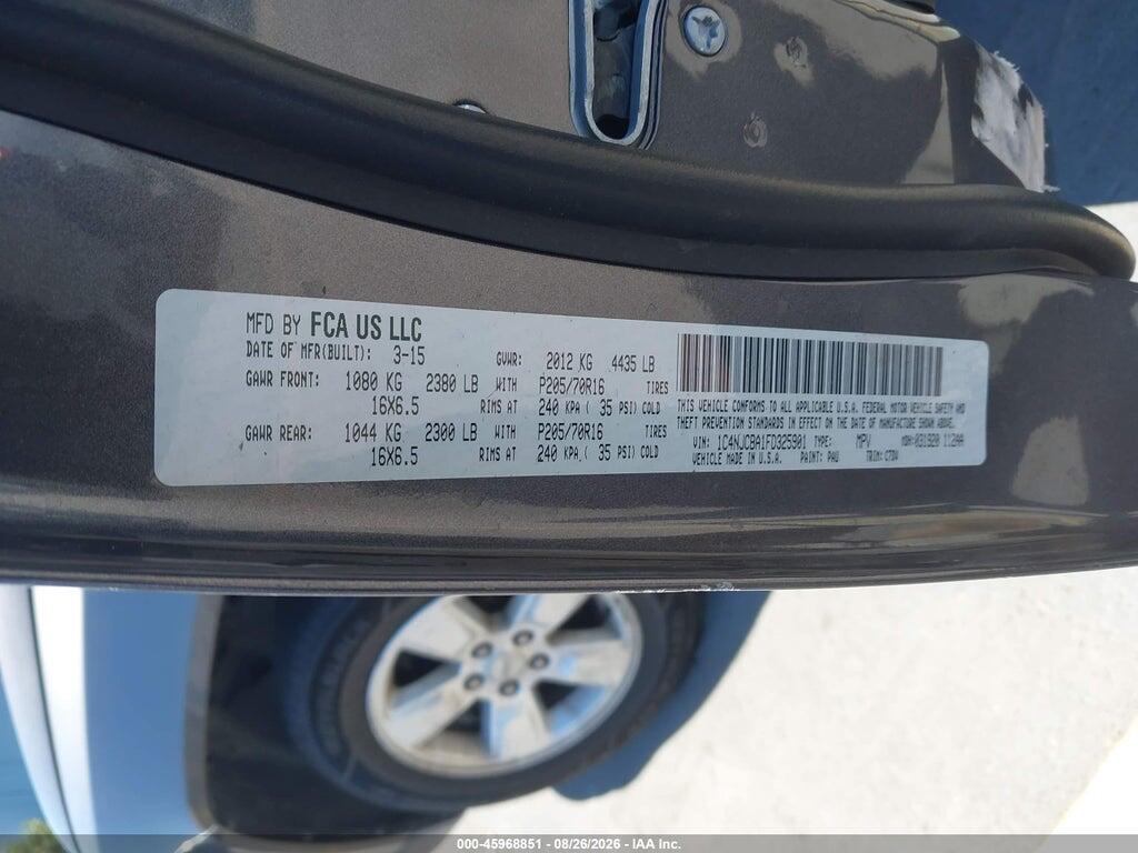 1C4NJCBA1FD325901 2015 JEEP COMPASS photo no. 9