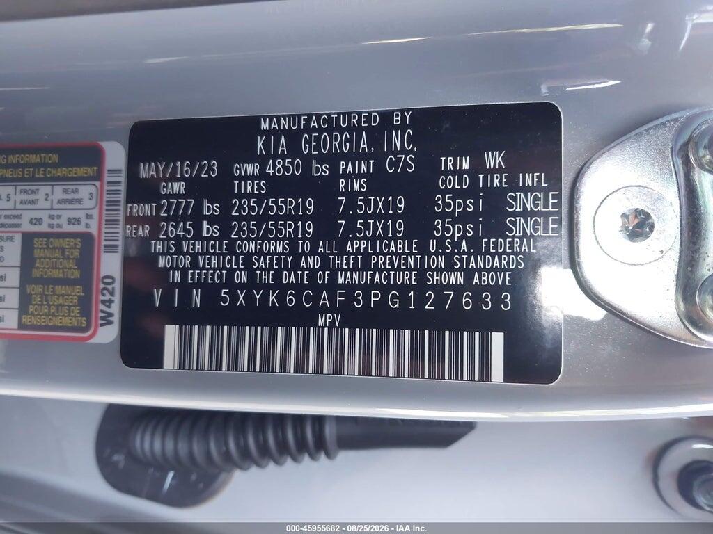 5XYK6CAF3PG127633 2023 KIA SPORTAGE photo no. 9