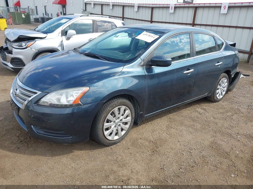 3N1AB7AP2DL561587 2013 NISSAN SENTRA photo no. 2