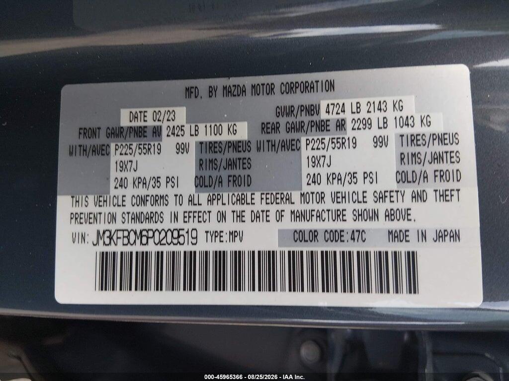 JM3KFBCM6P0209519 2023 MAZDA CX-5 photo no. 9