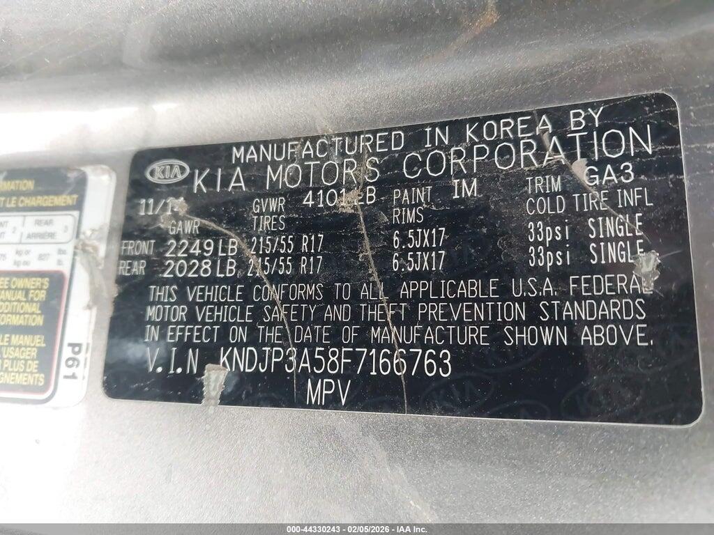 KNDJP3A58F7166763 2015 KIA SOUL photo no. 9