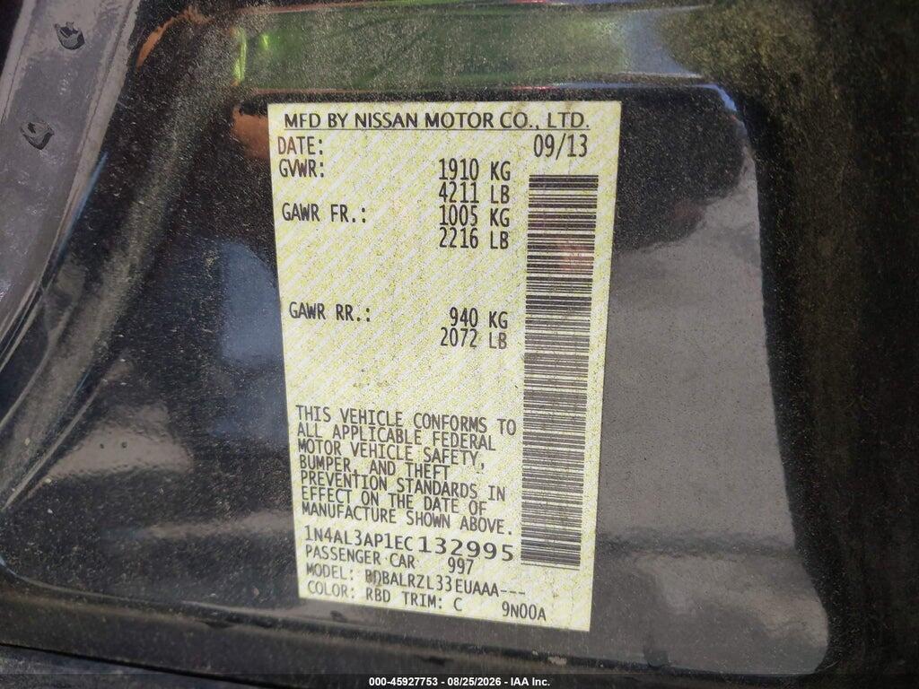 1N4AL3AP1EC132995 2014 NISSAN ALTIMA photo no. 9