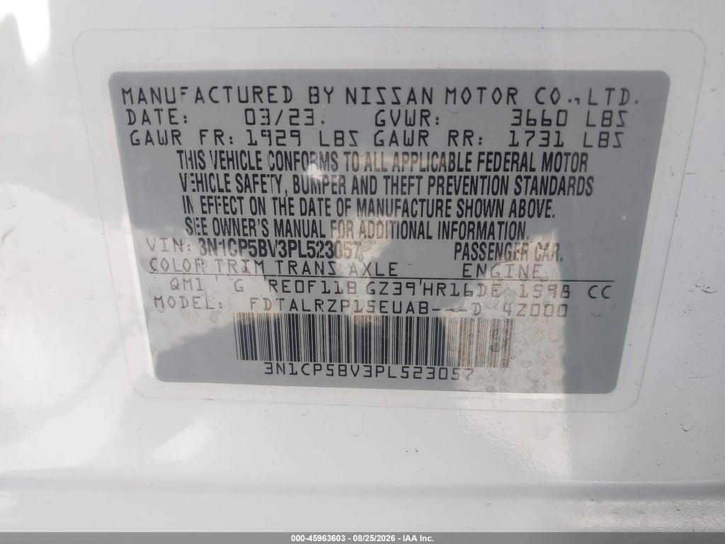 3N1CP5BV3PL523057 2023 NISSAN KICKS photo no. 9
