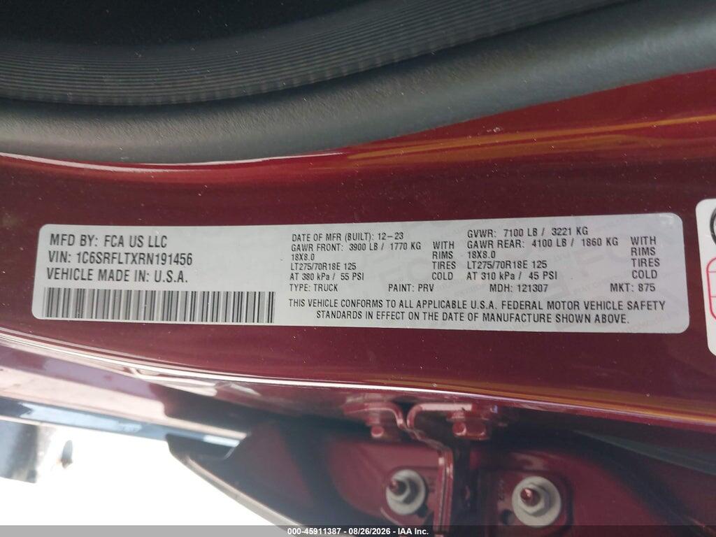 1C6SRFLTXRN191456 2024 RAM 1500 photo no. 9
