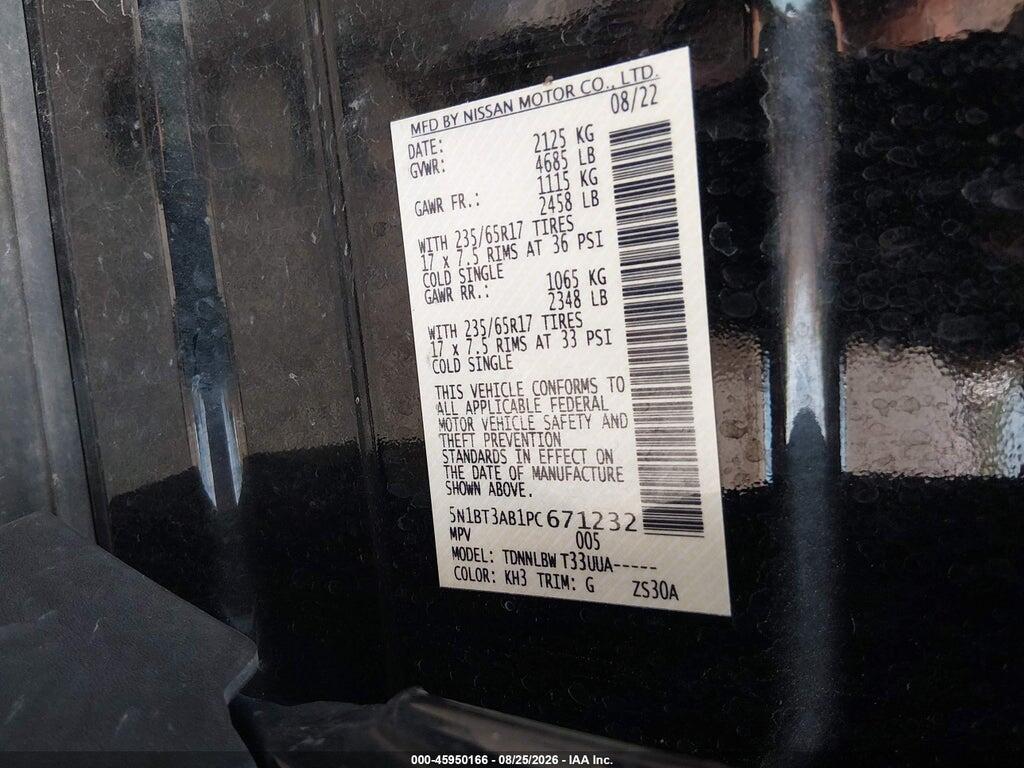 5N1BT3AB1PC671232 2023 NISSAN ROGUE photo no. 9