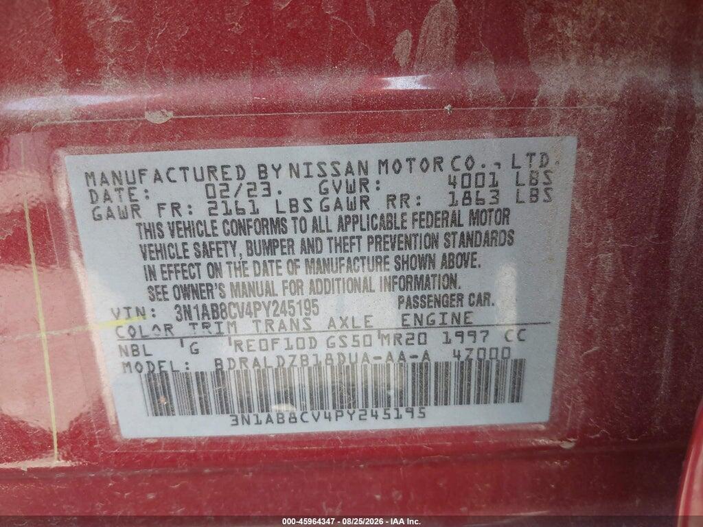3N1AB8CV4PY245195 2023 NISSAN SENTRA photo no. 9