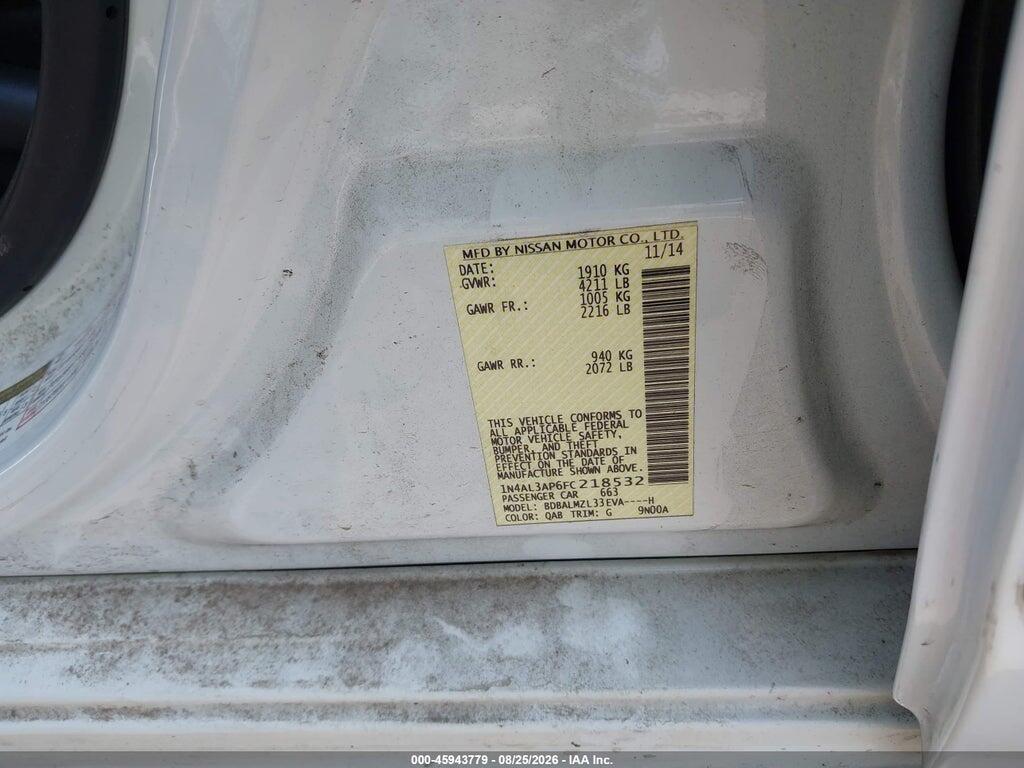 1N4AL3AP6FC218532 2015 NISSAN ALTIMA photo no. 9