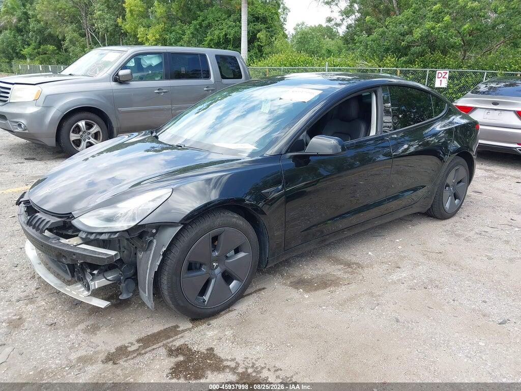 5YJ3E1EB4MF983190 2021 TESLA MODEL 3 photo no. 2