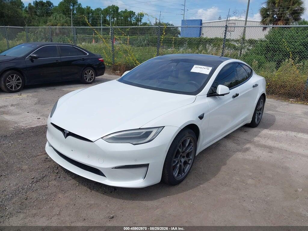5YJSA1E59MF428141 2021 TESLA MODEL S photo no. 2