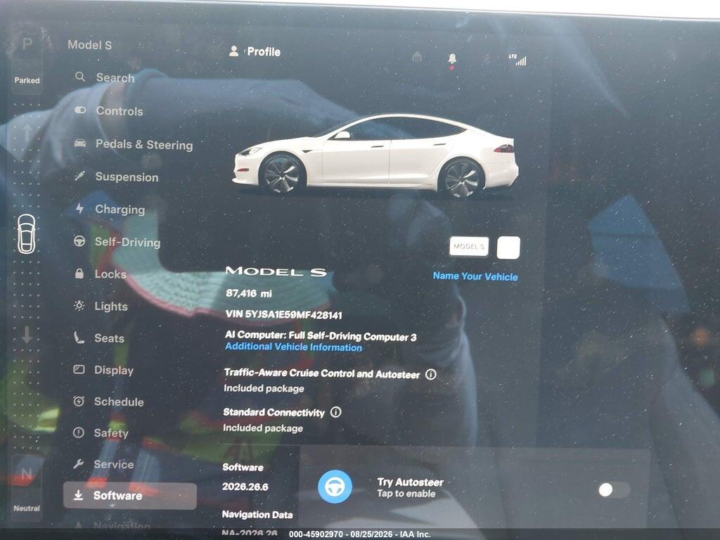 5YJSA1E59MF428141 2021 TESLA MODEL S photo no. 7
