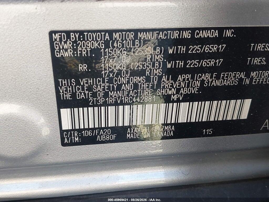 2T3P1RFV1RC442881 2024 TOYOTA RAV4 photo no. 9