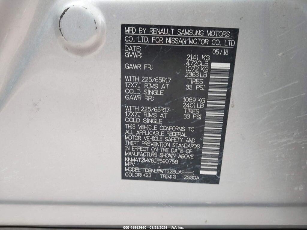 KNMAT2MV6JP590758 2018 NISSAN ROGUE photo no. 9