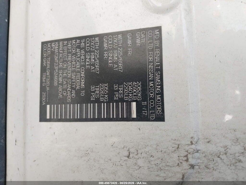 KNMAT2MT2JP524688 2018 NISSAN ROGUE photo no. 9