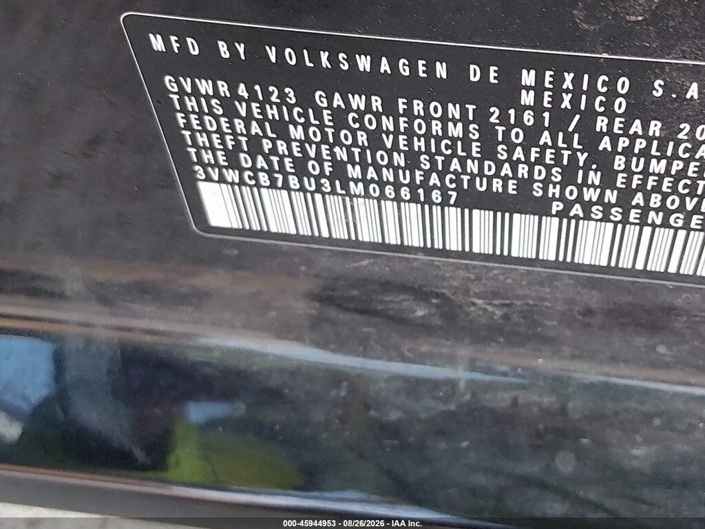 3VWCB7BU3LM066167 2020 VOLKSWAGEN JETTA photo no. 9