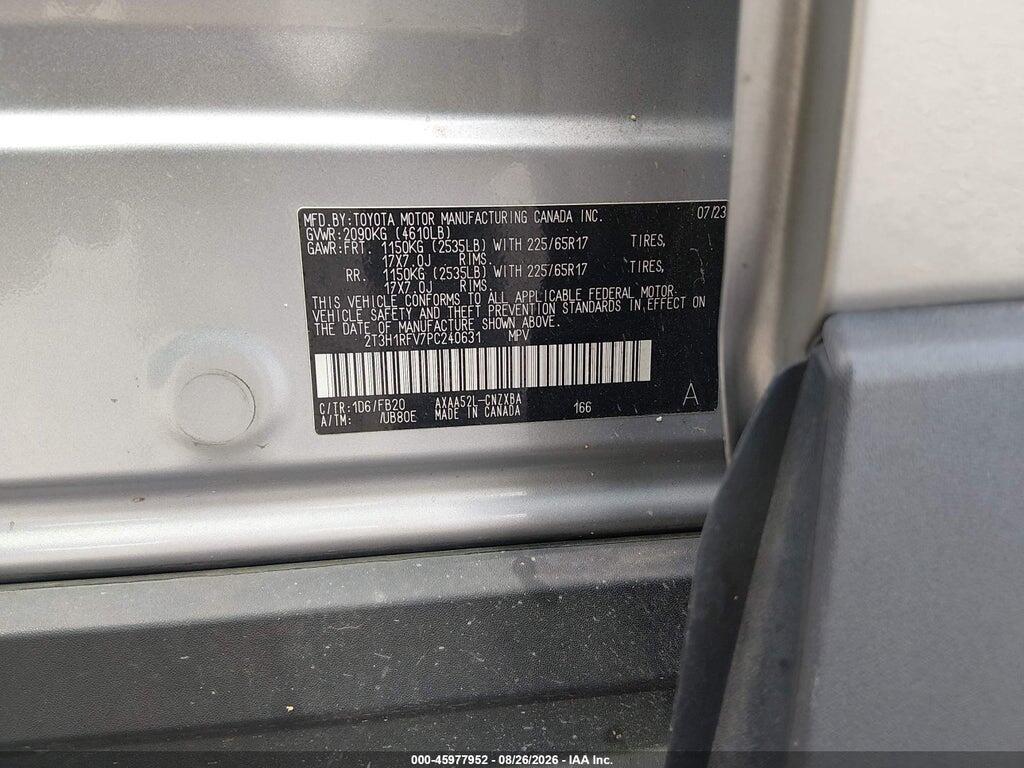 2T3H1RFV7PC240631 2023 TOYOTA RAV4 photo no. 9
