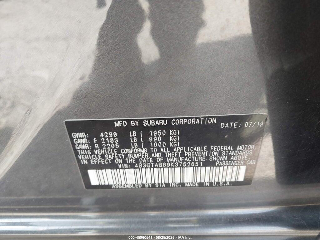 4S3GTAB69K3752651 2019 SUBARU IMPREZA photo no. 9