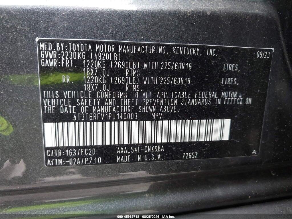 4T3T6RFV1PU140003 2023 TOYOTA RAV4 HYBRID photo no. 9