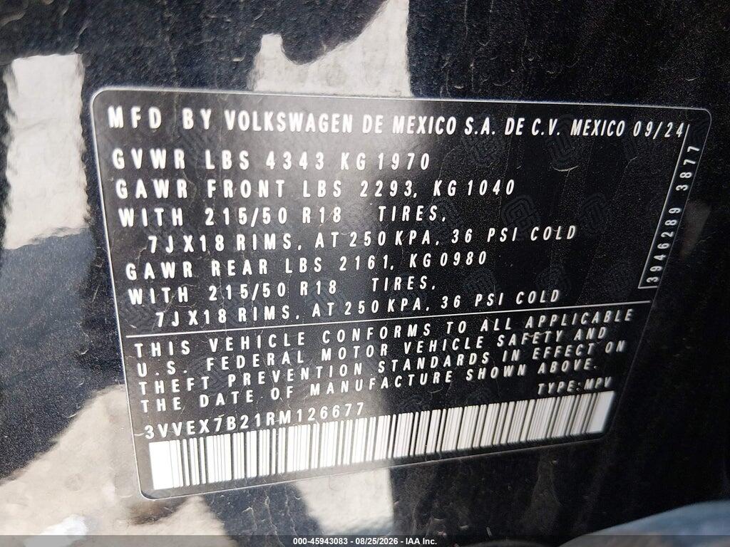 3VVEX7B21RM126677 2024 VOLKSWAGEN TAOS photo no. 7