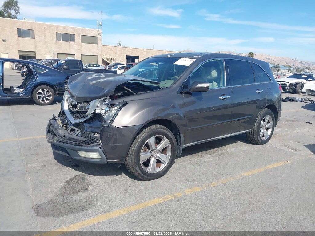 2HNYD2H35CH530072 2012 ACURA MDX photo no. 2