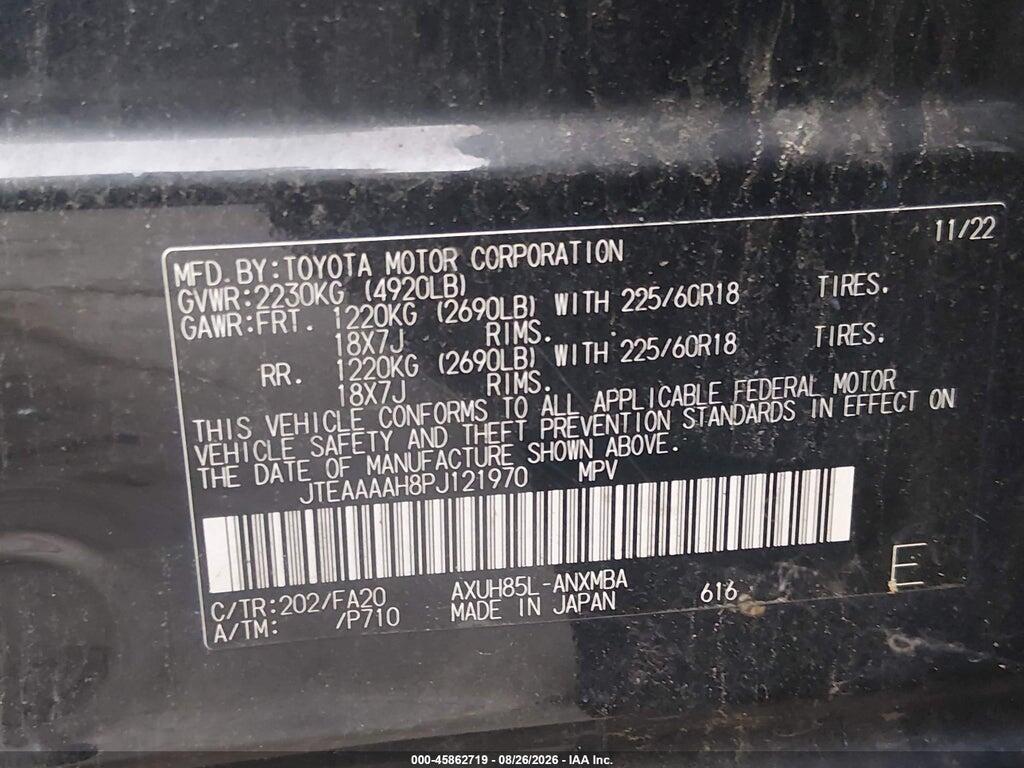 JTEAAAAH8PJ121970 2023 TOYOTA VENZA photo no. 9