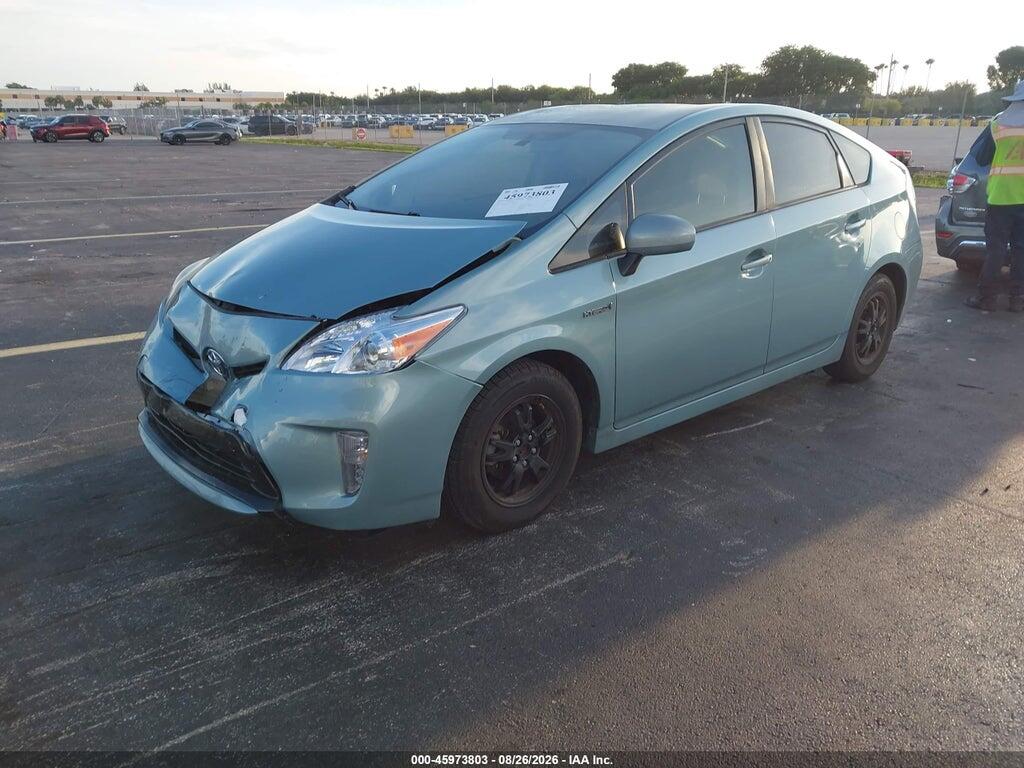 JTDKN3DU1F1966384 2015 TOYOTA PRIUS photo no. 2