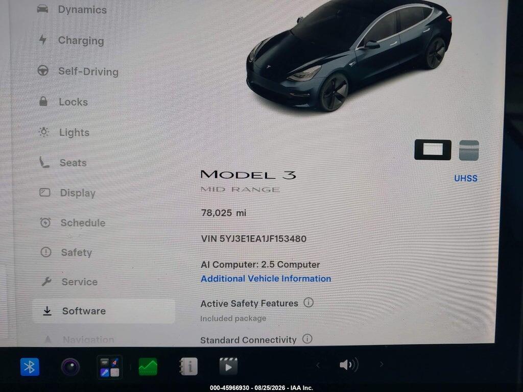 5YJ3E1EA1JF153480 2018 TESLA MODEL 3 photo no. 7