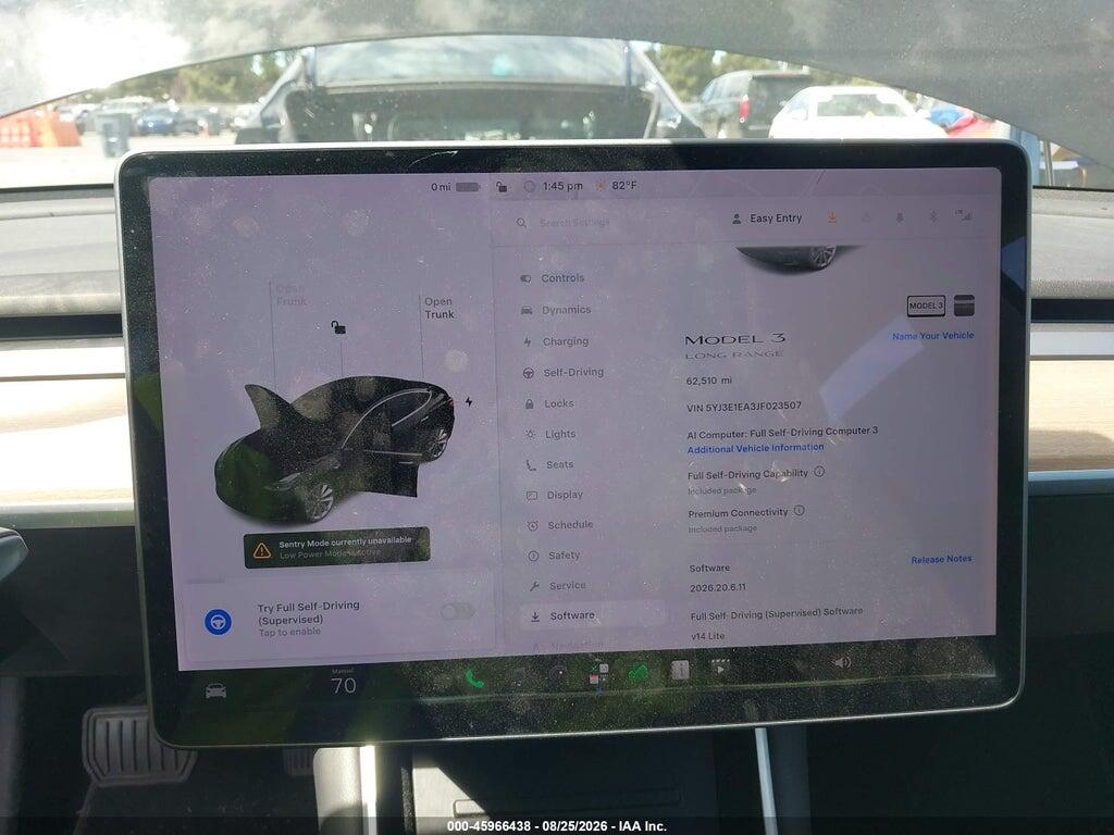 5YJ3E1EA3JF023507 2018 TESLA MODEL 3 photo no. 7
