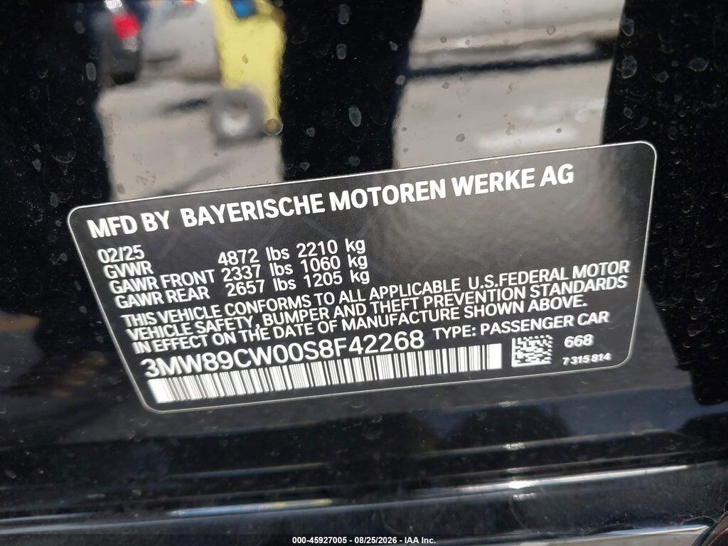 3MW89CW00S8F42268 2025 BMW 330I photo no. 9